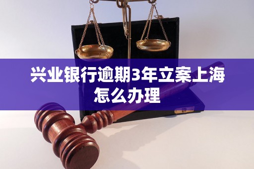 兴业银行逾期3年立案上海怎么办理