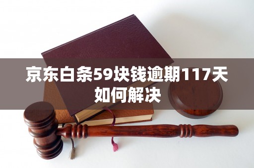 京东白条59块钱逾期117天如何解决