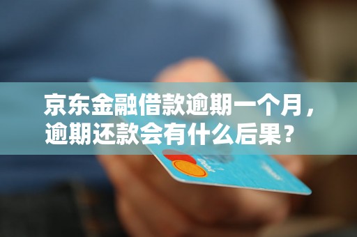 京东金融借款逾期一个月，逾期还款会有什么后果？                    京东金融借款逾期一个月，如何处理逾期还款问题？                    京东金融借款逾期一个月，逾期还款如何避免影响个人信用记录？                    京东金融借款逾期一个月，逾期还款会影响个人征信吗？