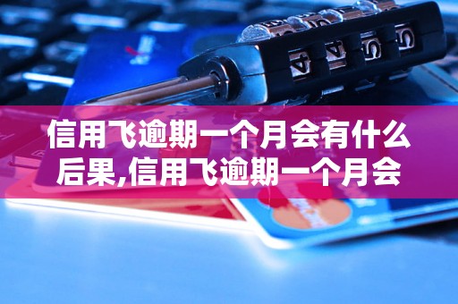 信用飞逾期一个月会有什么后果,信用飞逾期一个月会影响什么