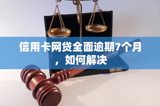 信用卡网贷全面逾期7个月，如何解决