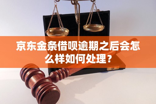 京东金条借呗逾期之后会怎么样如何处理？