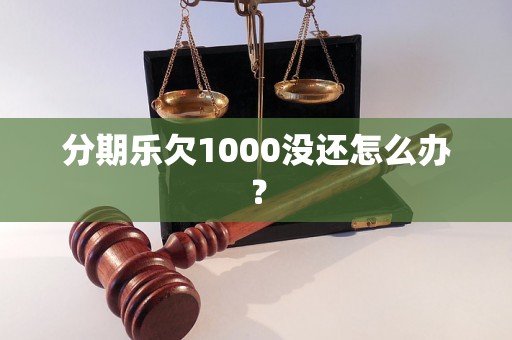 分期乐欠1000没还怎么办？