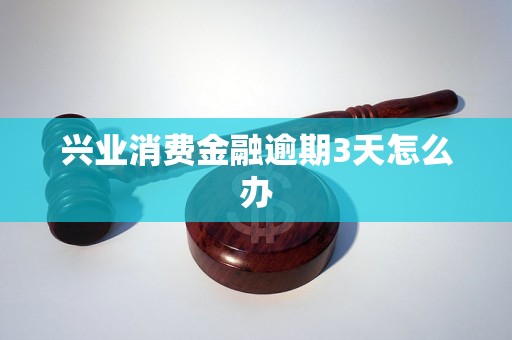 兴业消费金融逾期3天怎么办