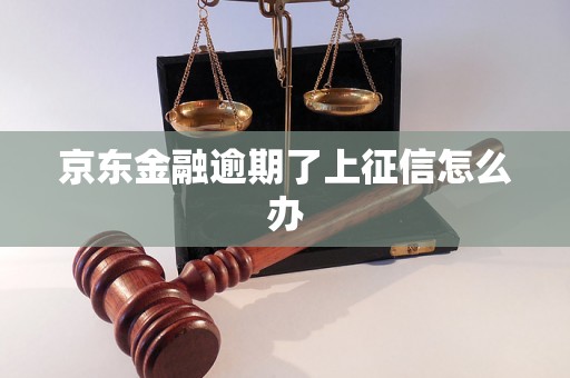 京东金融逾期了上征信怎么办