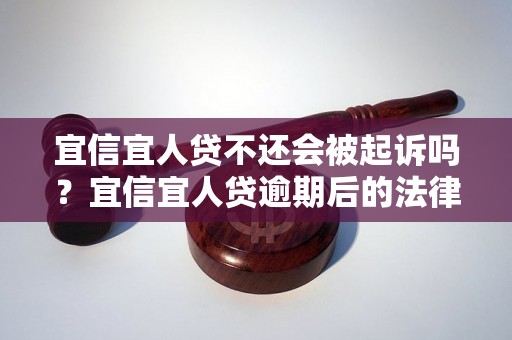 宜信宜人贷不还会被起诉吗？宜信宜人贷逾期后的法律后果是什么？