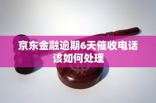 京东金融逾期6天催收电话该如何处理