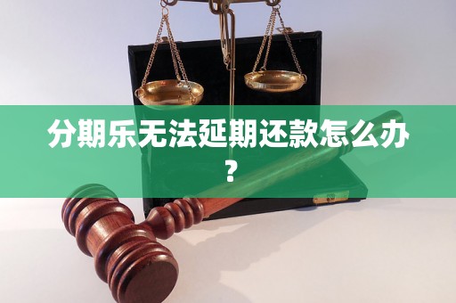 分期乐无法延期还款怎么办？