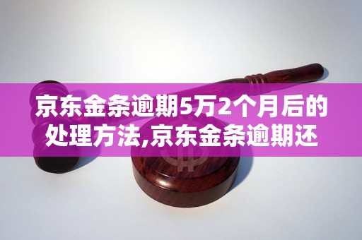 京东金条逾期5万2个月后的处理方法,京东金条逾期还款流程解析