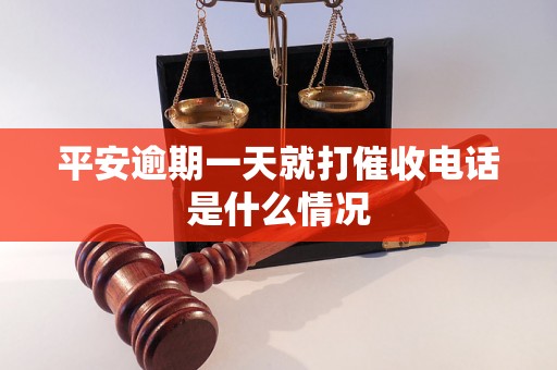 平安逾期一天就打催收电话是什么情况