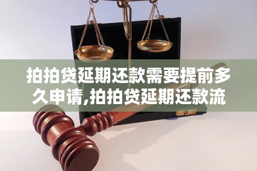 拍拍贷延期还款需要提前多久申请,拍拍贷延期还款流程详解