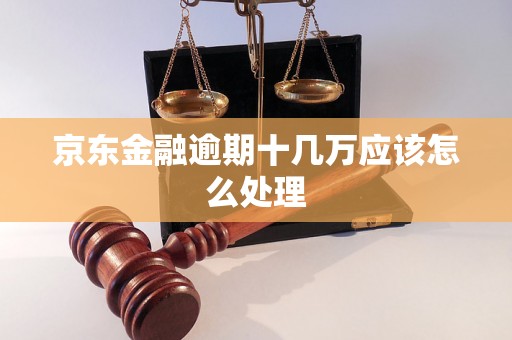 京东金融逾期十几万应该怎么处理