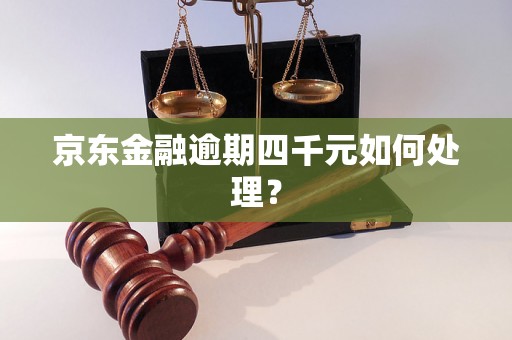 京东金融逾期四千元如何处理？