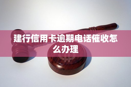 建行信用卡逾期电话催收怎么办理