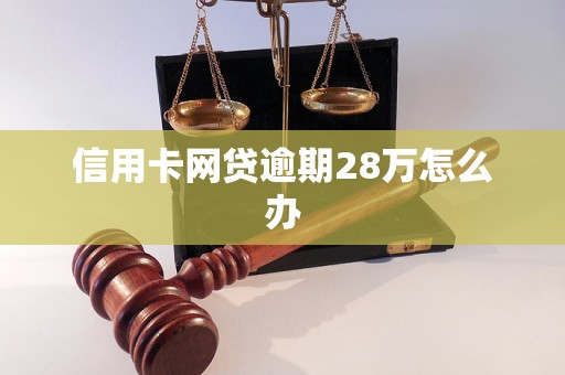 信用卡网贷逾期28万怎么办