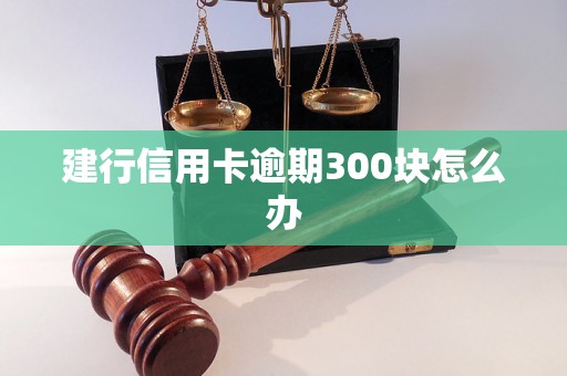 建行信用卡逾期300块怎么办