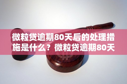 微粒贷逾期80天后的处理措施是什么？微粒贷逾期80天后会有什么后果？