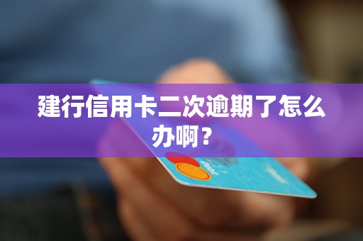 建行信用卡二次逾期了怎么办啊？