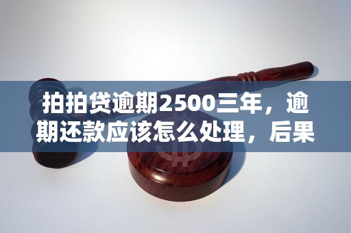 拍拍贷逾期2500三年，逾期还款应该怎么处理，后果有哪些