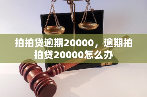 拍拍贷逾期20000，逾期拍拍贷20000怎么办