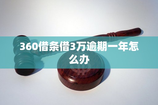 360借条借3万逾期一年怎么办