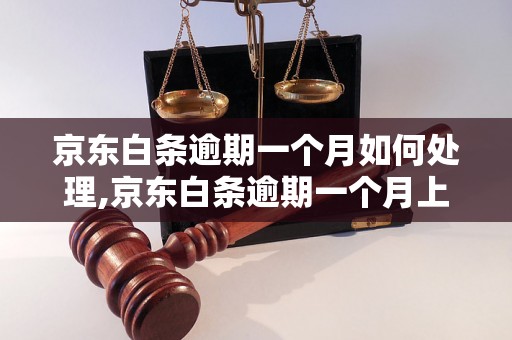 京东白条逾期一个月如何处理,京东白条逾期一个月上门催收流程