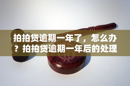 拍拍贷逾期一年了，怎么办？拍拍贷逾期一年后的处理方法