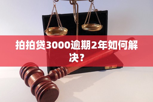 拍拍贷3000逾期2年如何解决？