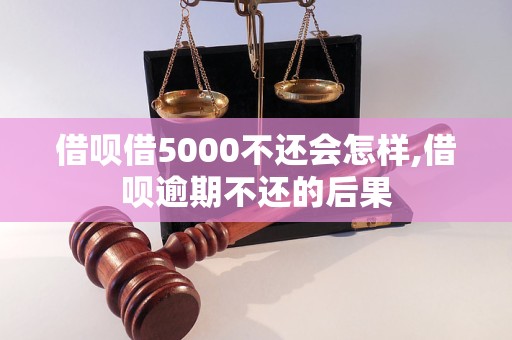 借呗借5000不还会怎样,借呗逾期不还的后果