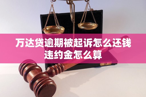 万达贷逾期被起诉怎么还钱违约金怎么算