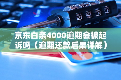 京东白条4000逾期会被起诉吗（逾期还款后果详解）