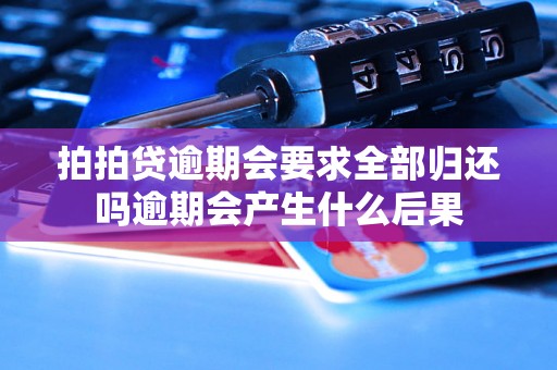 拍拍贷逾期会要求全部归还吗逾期会产生什么后果