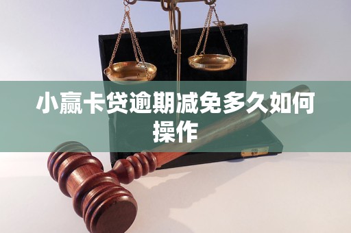 小赢卡贷逾期减免多久如何操作