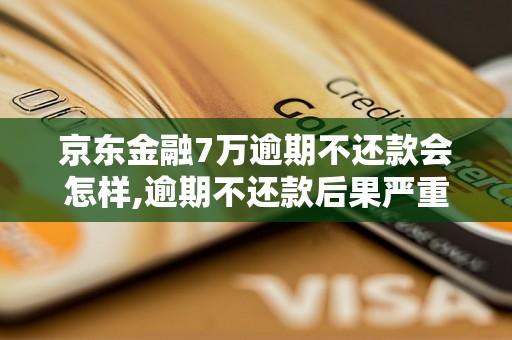 京东金融7万逾期不还款会怎样,逾期不还款后果严重吗