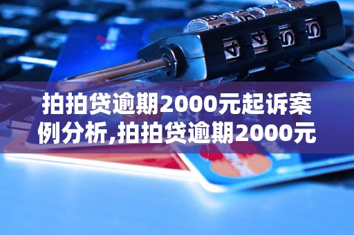 拍拍贷逾期2000元起诉案例分析,拍拍贷逾期2000元被起诉的结果如何