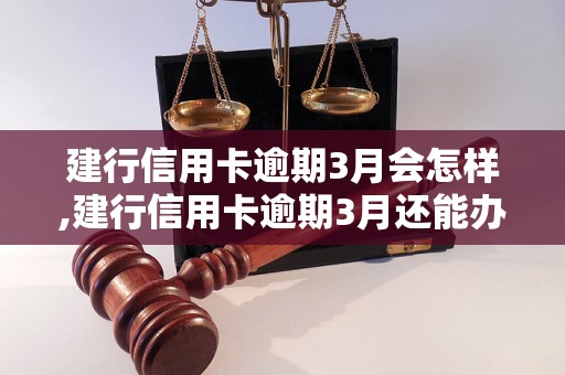 建行信用卡逾期3月会怎样,建行信用卡逾期3月还能办理其他业务吗