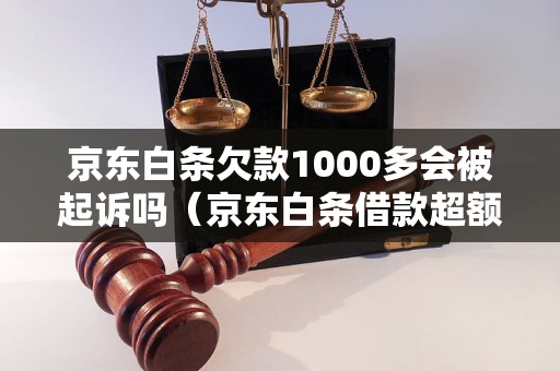 京东白条欠款1000多会被起诉吗（京东白条借款超额逾期后果）