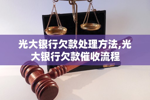 光大银行欠款处理方法,光大银行欠款催收流程