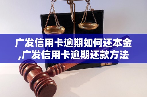 广发信用卡逾期如何还本金,广发信用卡逾期还款方法详解