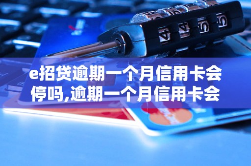 e招贷逾期一个月信用卡会停吗,逾期一个月信用卡会被停吗