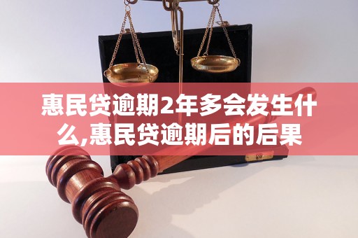 惠民贷逾期2年多会发生什么,惠民贷逾期后的后果