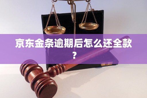 京东金条逾期后怎么还全款？