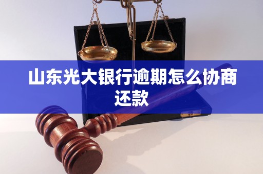 山东光大银行逾期怎么协商还款