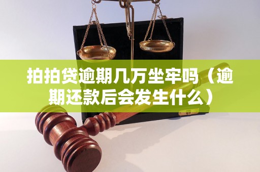 拍拍贷逾期几万坐牢吗（逾期还款后会发生什么）