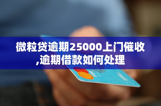 微粒贷逾期25000上门催收,逾期借款如何处理