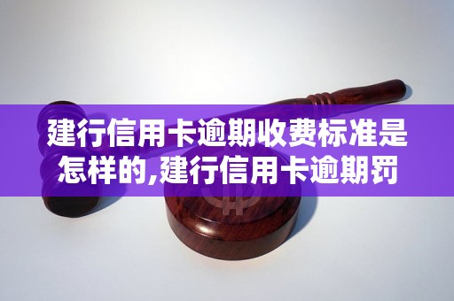 建行信用卡逾期收费标准是怎样的,建行信用卡逾期罚款规定详解