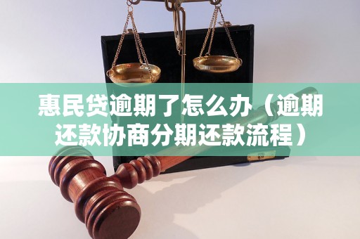 惠民贷逾期了怎么办（逾期还款协商分期还款流程）