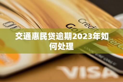 交通惠民贷逾期2023年如何处理