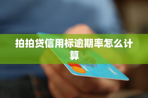 拍拍贷信用标逾期率怎么计算