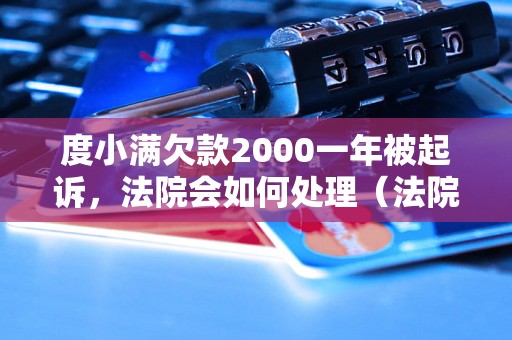 度小满欠款2000一年被起诉，法院会如何处理（法院对欠款2000元的判决结果）